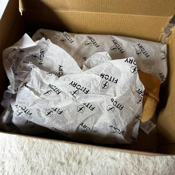 Fitory Brown Suede Shearling Lined Clog Slippers Platform Wedge Women's Size 10 - Picture 7 of 8